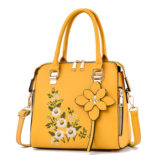 sac à main à décor floral pour femmes